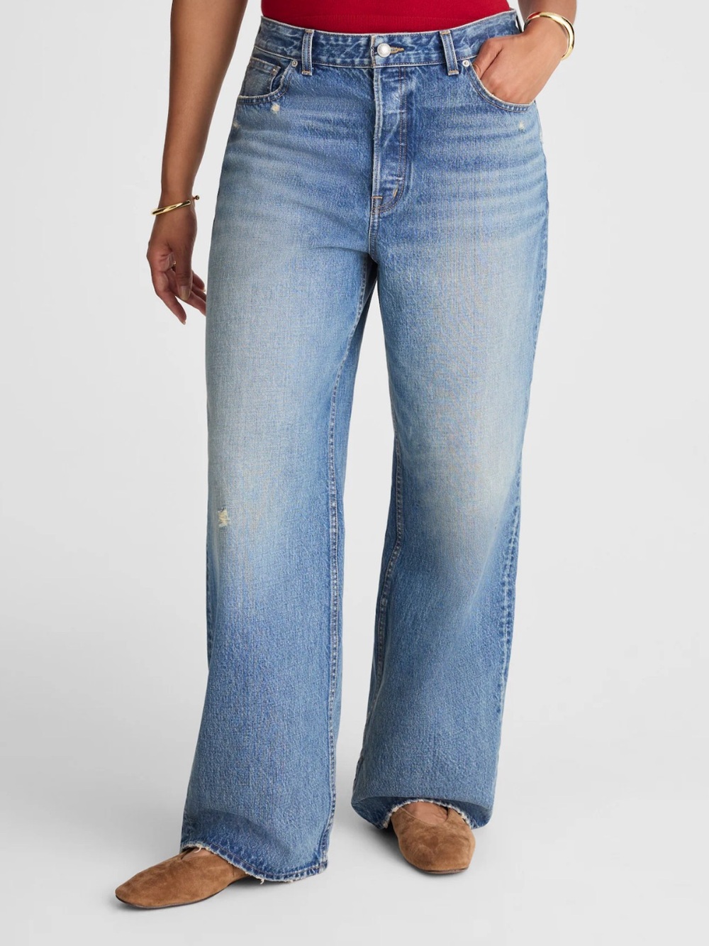 Madewell Curvy Low-Slung Baggy Jeans – Short